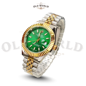 Rlx Two-Tone Green&Gold-Datejust