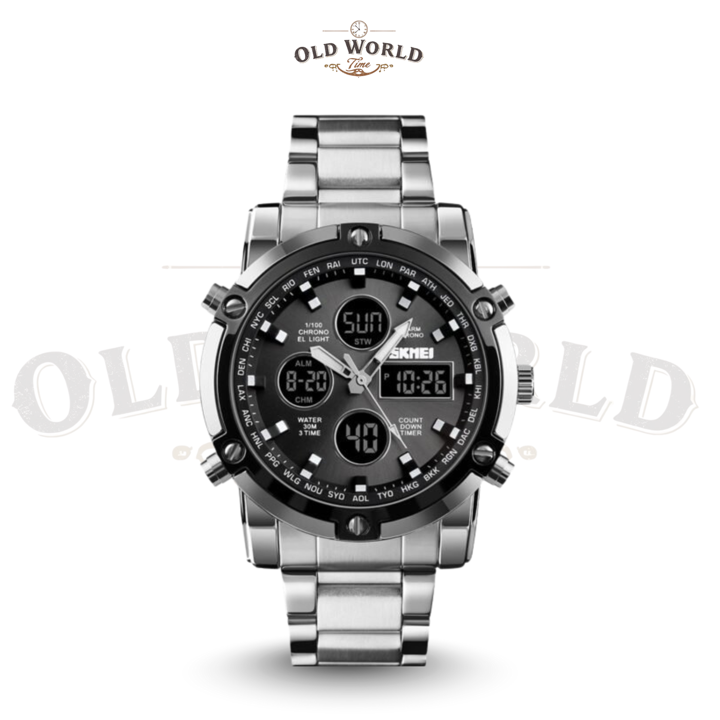 White Sk-mei 1389 Analog & Digital