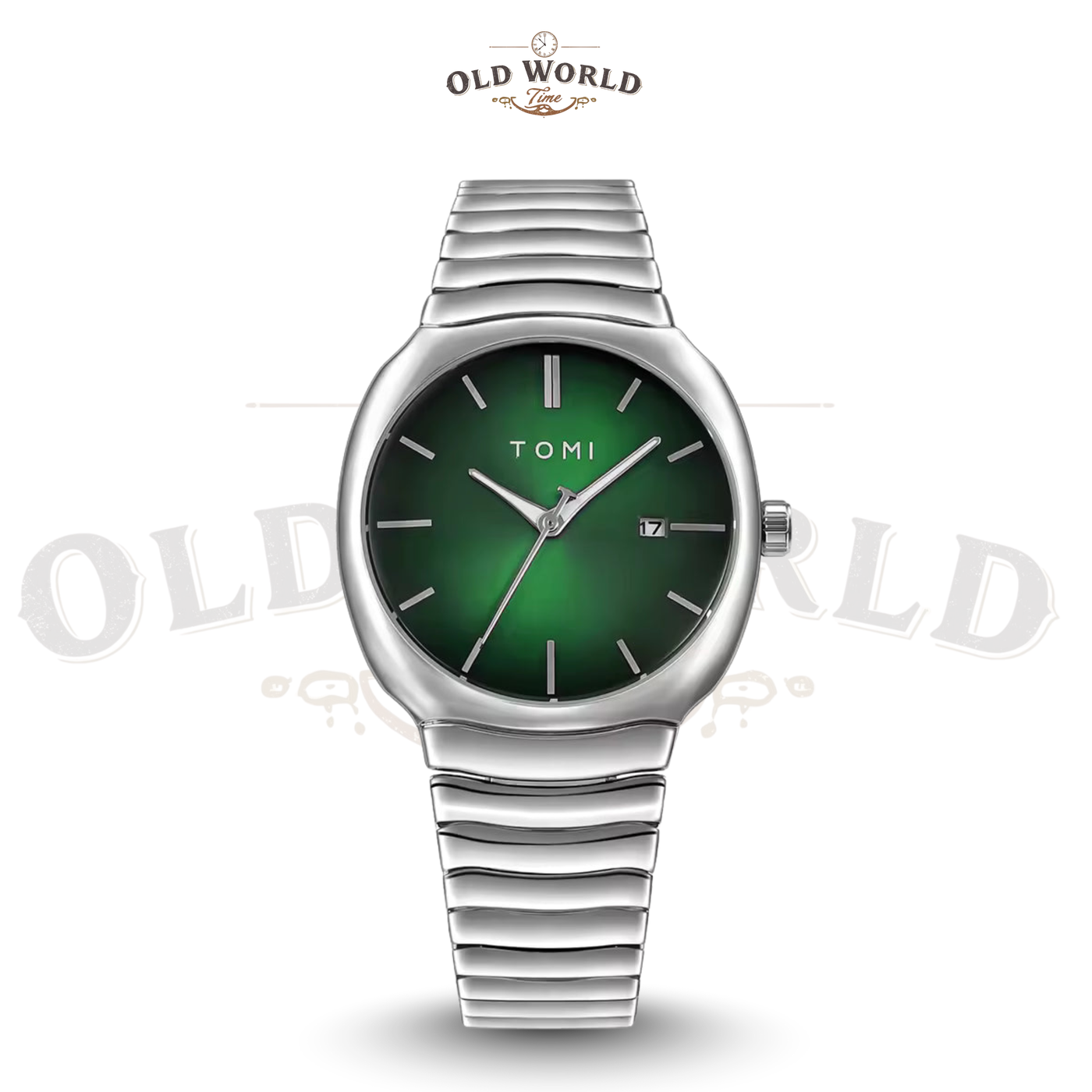 To-mi T-307 Quartz Silver&Green
