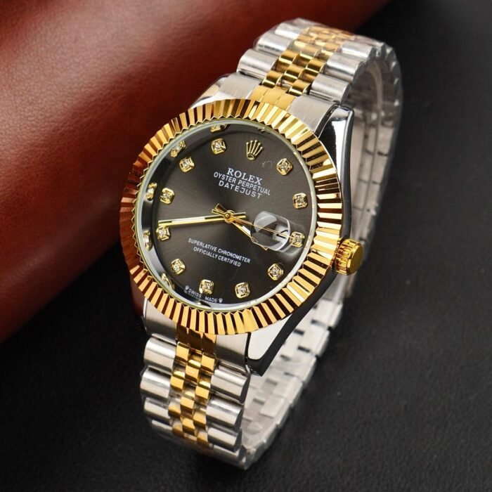 Rlx Two-Tone Black&Gold-Datejust