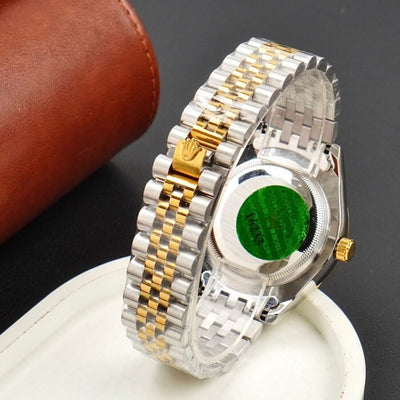 Rlx Two-Tone Green&Gold-Datejust