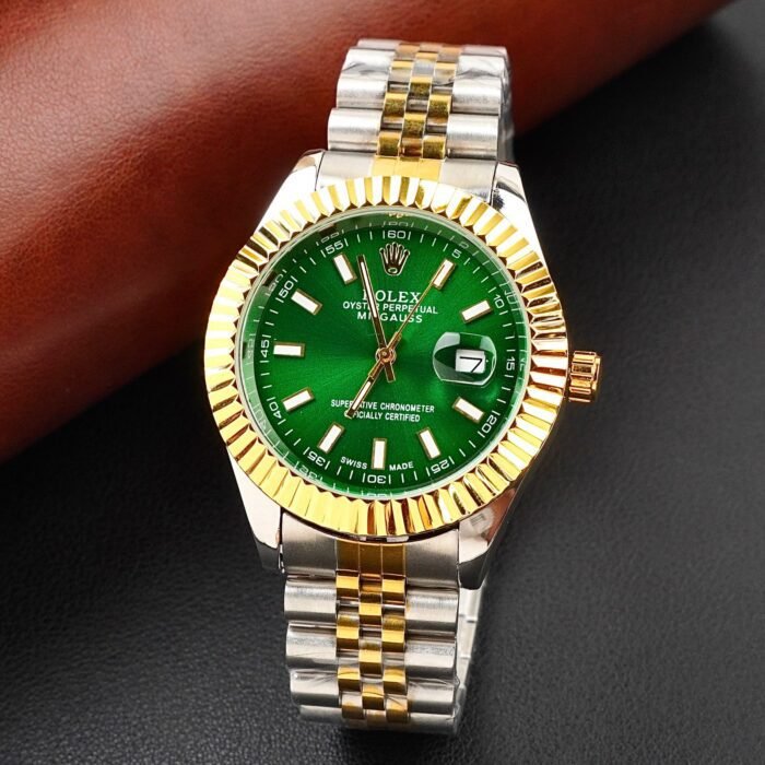 Rlx Two-Tone Green&Gold-Datejust