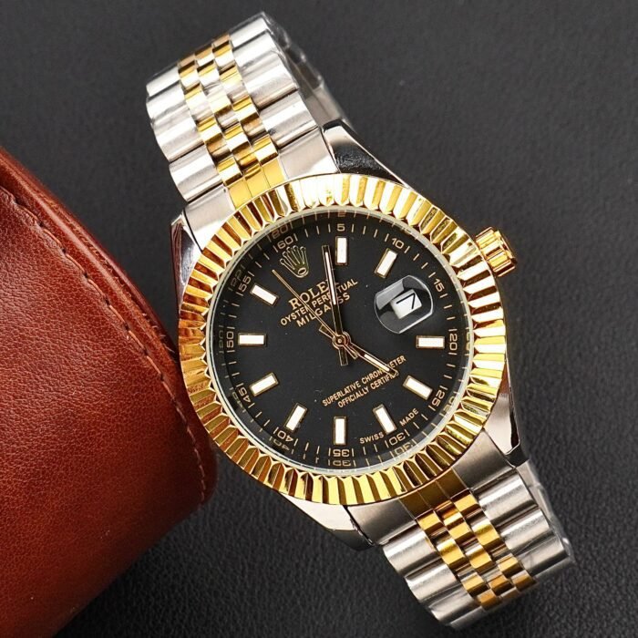 Rlx Two-Tone Black&Gold-Datejust