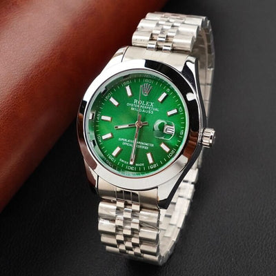 Rlx Two-Tone Green&Gold-Datejust