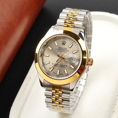 Rlx Two-Tone Beige&Gold-Datejust