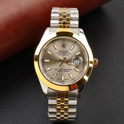 Rlx Two-Tone Beige&Gold-Datejust