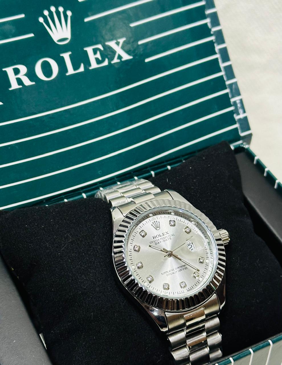 Rlx Silver Oyster Perpetual Day-Date