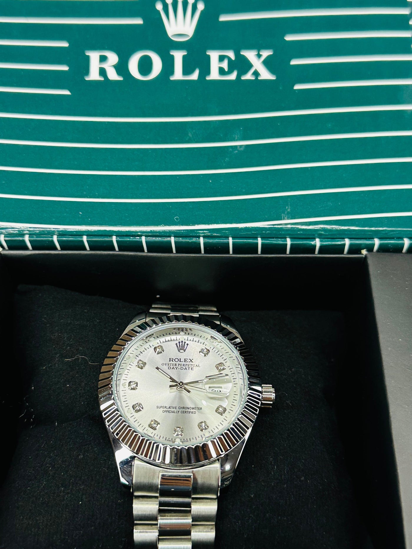 Rlx Silver Oyster Perpetual Day-Date