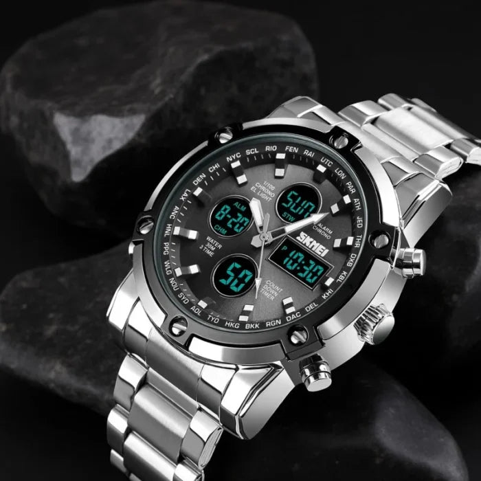 White Sk-mei 1389 Analog & Digital