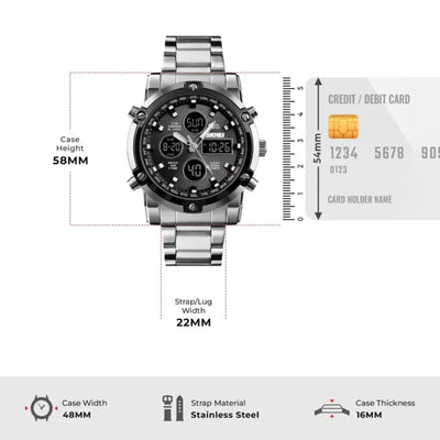 White Sk-mei 1389 Analog & Digital