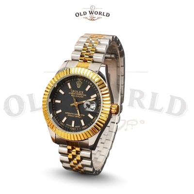 Rlx Two-Tone Black&Gold-Datejust