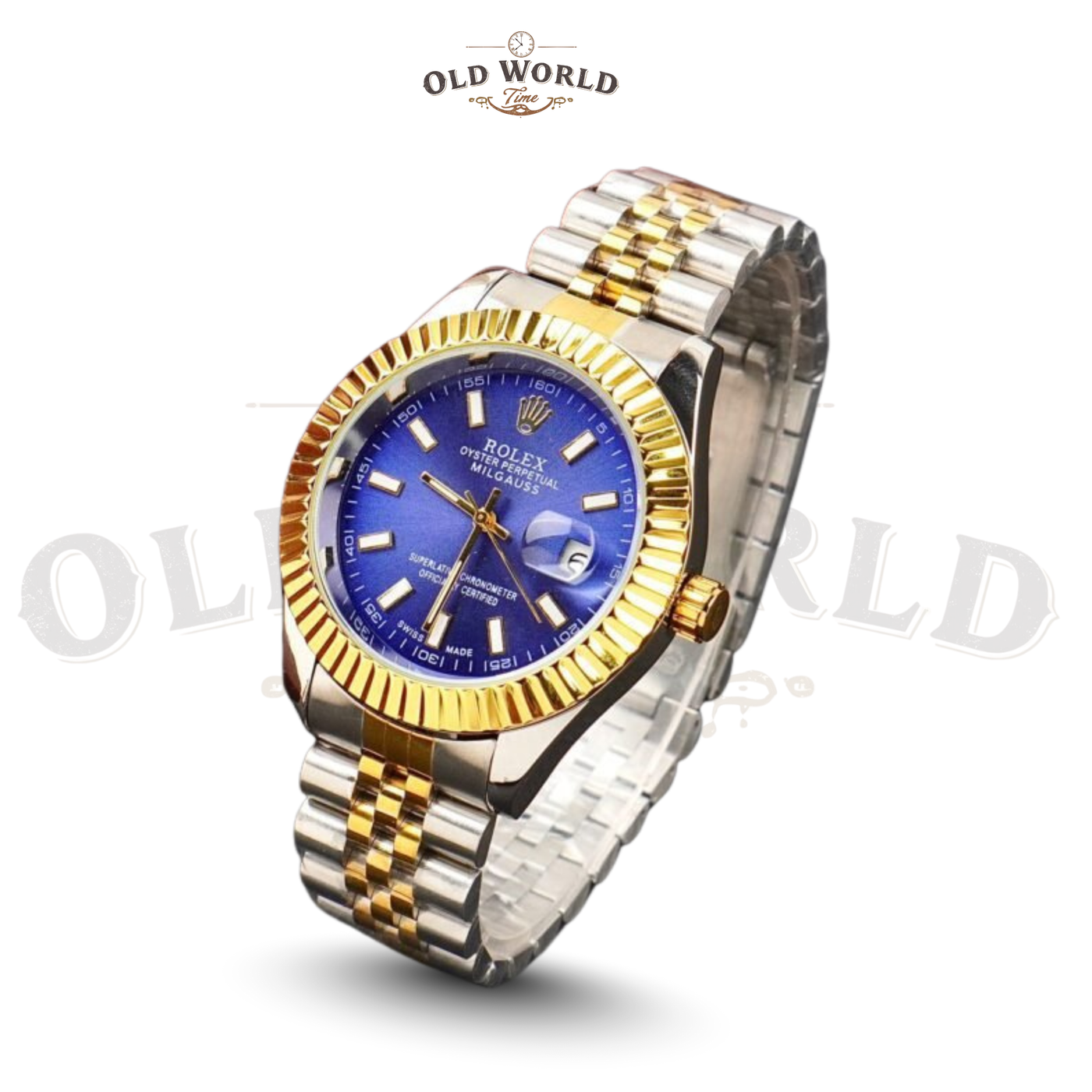 Rlx Two-Tone Blue&Gold-Datejust