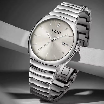 To-mi T-307 Quartz White&Silver