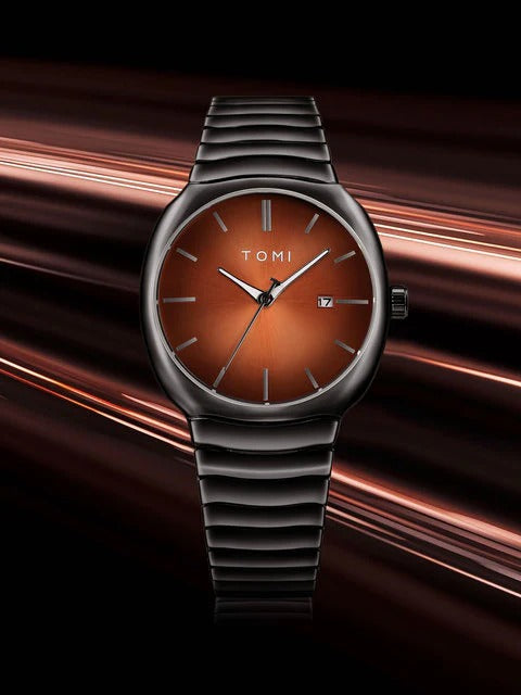 To-mi T-307 Quartz Black&Maroon